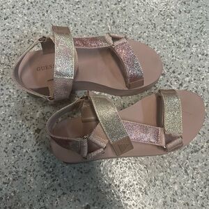 GUESS Pink glitter sandals
